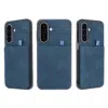Cityhoesje-Backcover-Suédine Card Holder-Geschikt voor Samsung S26 FE-DonkerBlauw - Thumbnail Image 2