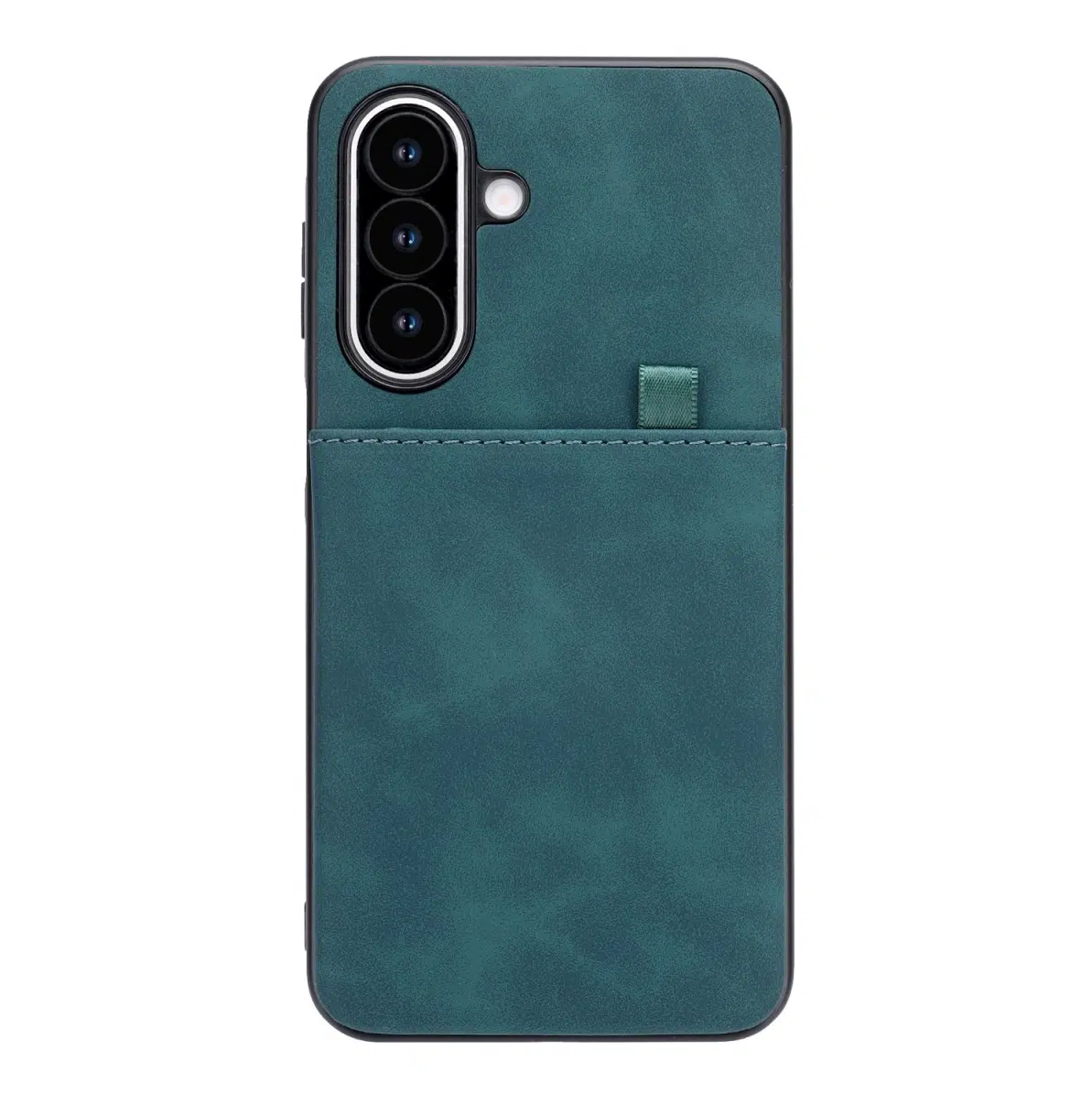 Cityhoesje-Backcover-Suédine Card Holder-Geschikt voor Samsung S26 FE-Groen - Afbeelding 1