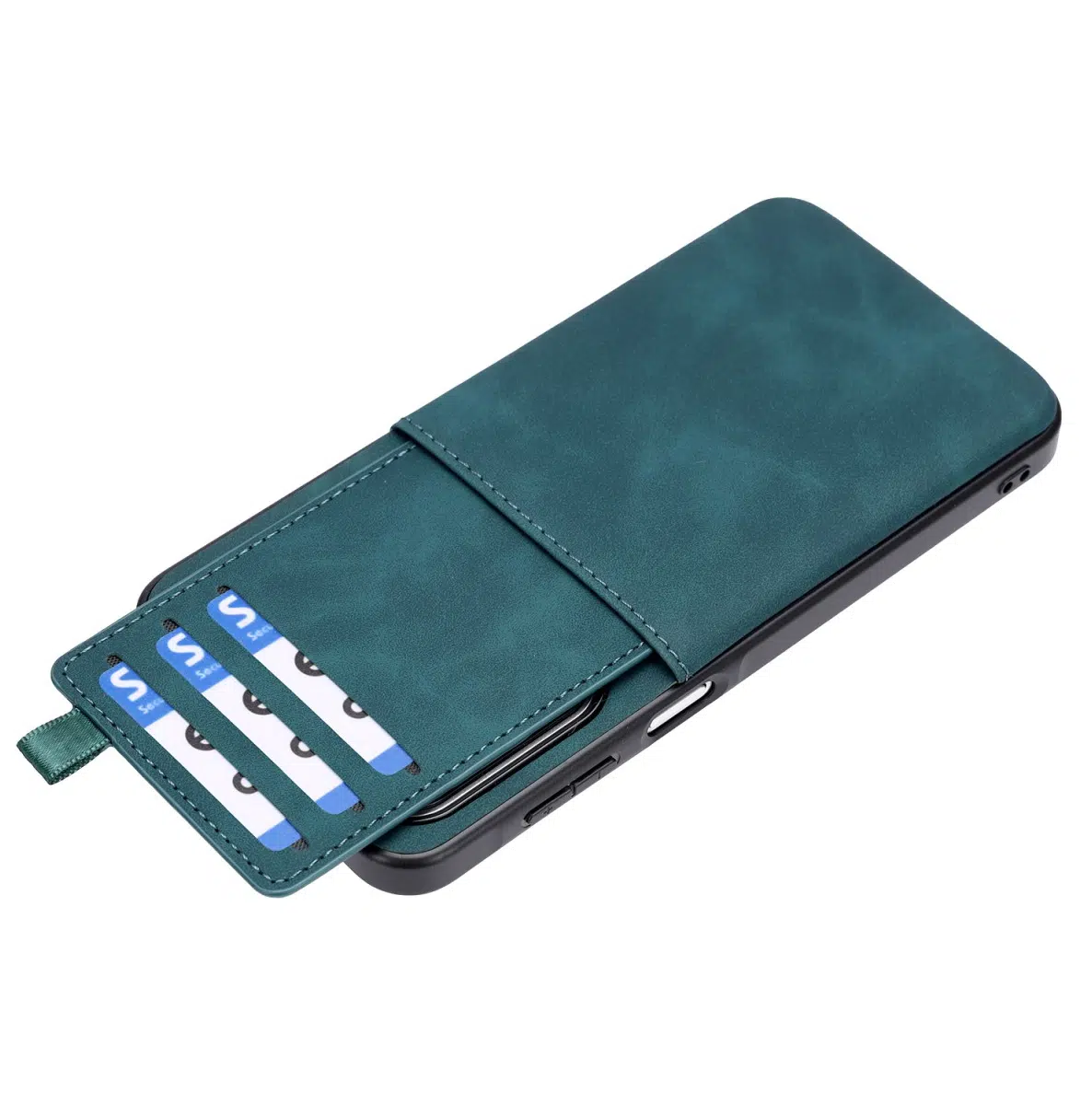 Cityhoesje-Backcover-Suédine Card Holder-Geschikt voor Samsung S26 FE-Groen - Afbeelding 4