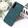 Cityhoesje-Backcover-Suédine Card Holder-Geschikt voor Samsung S26 FE-Groen - Thumbnail Image 5