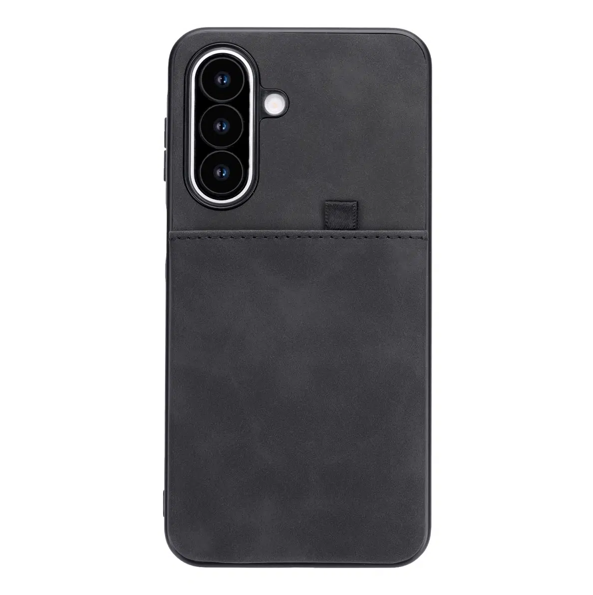 Cityhoesje-Backcover-Suédine Card Holder-Geschikt voor Samsung S26 FE-Zwart - Afbeelding 1