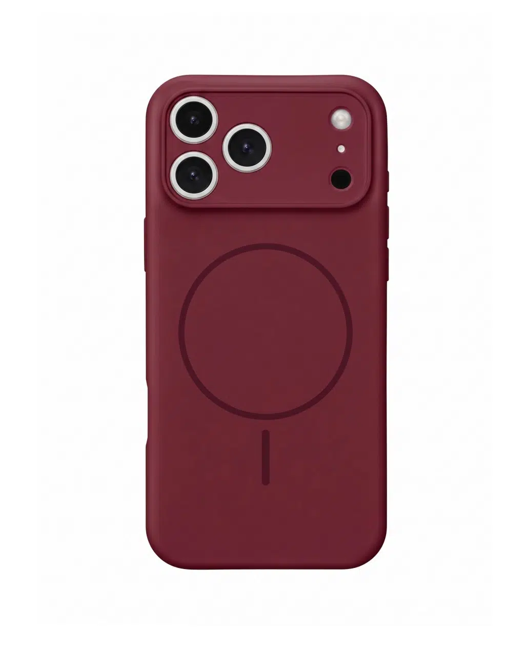 Cityhoesje-Backcover-iPhone 18 Pro Max-17 Pro Max-Liquid Soft Touch Magnetic MagSafe-Burgundy - Afbeelding 1