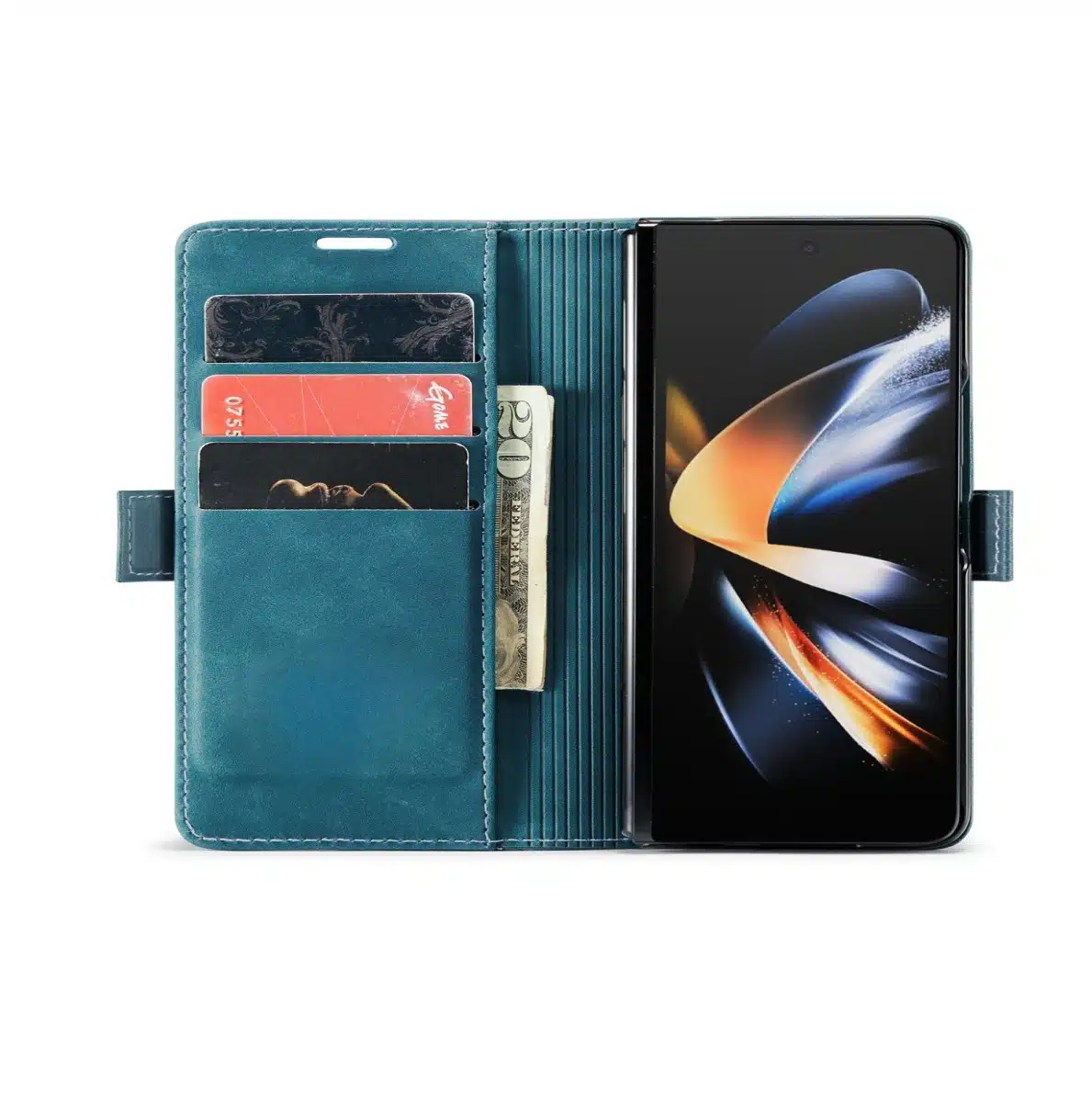 Cityhoesje - Bookcase - Luxe Wallet - iPhone Duo - Groen - Afbeelding 2