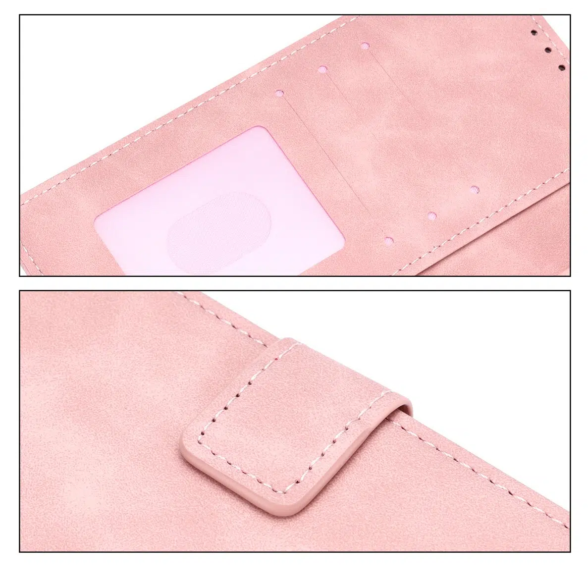 Cityhoesje-Bookcase-Suede-Style Wallet-Geschikt voor Samsung-S26 FE-Roze - Afbeelding 4