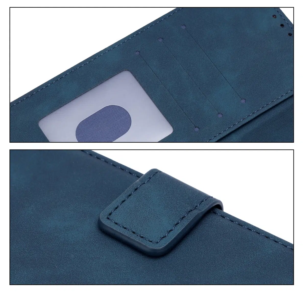 Cityhoesje-Bookcase-Suede-Style Wallet-Geschikt voor Samsung-S26 FE-DonkerBlauw - Afbeelding 4