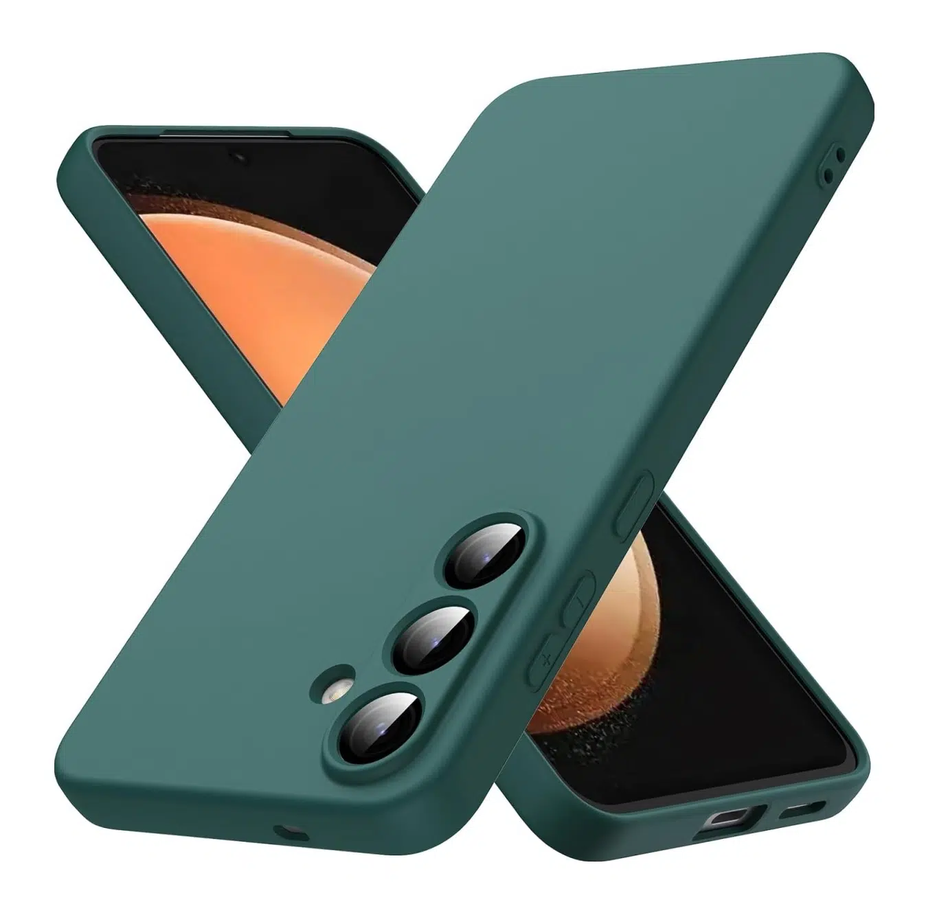 Cityhoesje-Backcover Silicone-Geschikt voor Samsung Galaxy S26 FE-Groen - Afbeelding 1