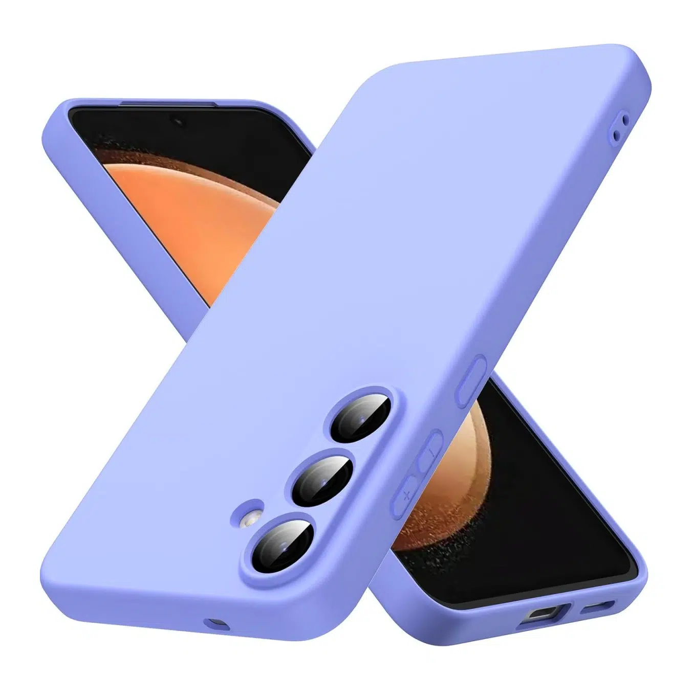 Cityhoesje-Backcover Silicone-Geschikt voor Samsung Galaxy S26 FE-Paars - Afbeelding 1