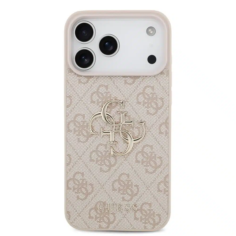 Guess-Backcover-iPhone17 Pro Max-18 Pro Max-HC 4G PU Big Logo-Roze - Afbeelding 3