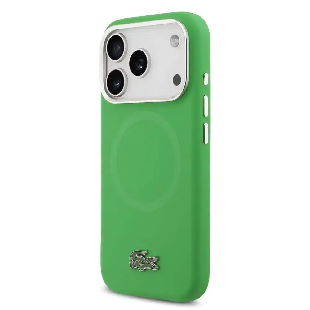 Lacoste-Backcover-iPhone 17 Pro Max-18 Pro Max-Magsafe-Metal Edge-Groen - Afbeelding 6