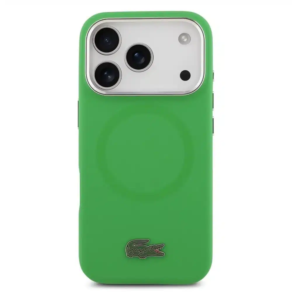 Lacoste-Backcover-iPhone 17 Pro Max-18 Pro Max-Magsafe-Metal Edge-Groen - Afbeelding 5