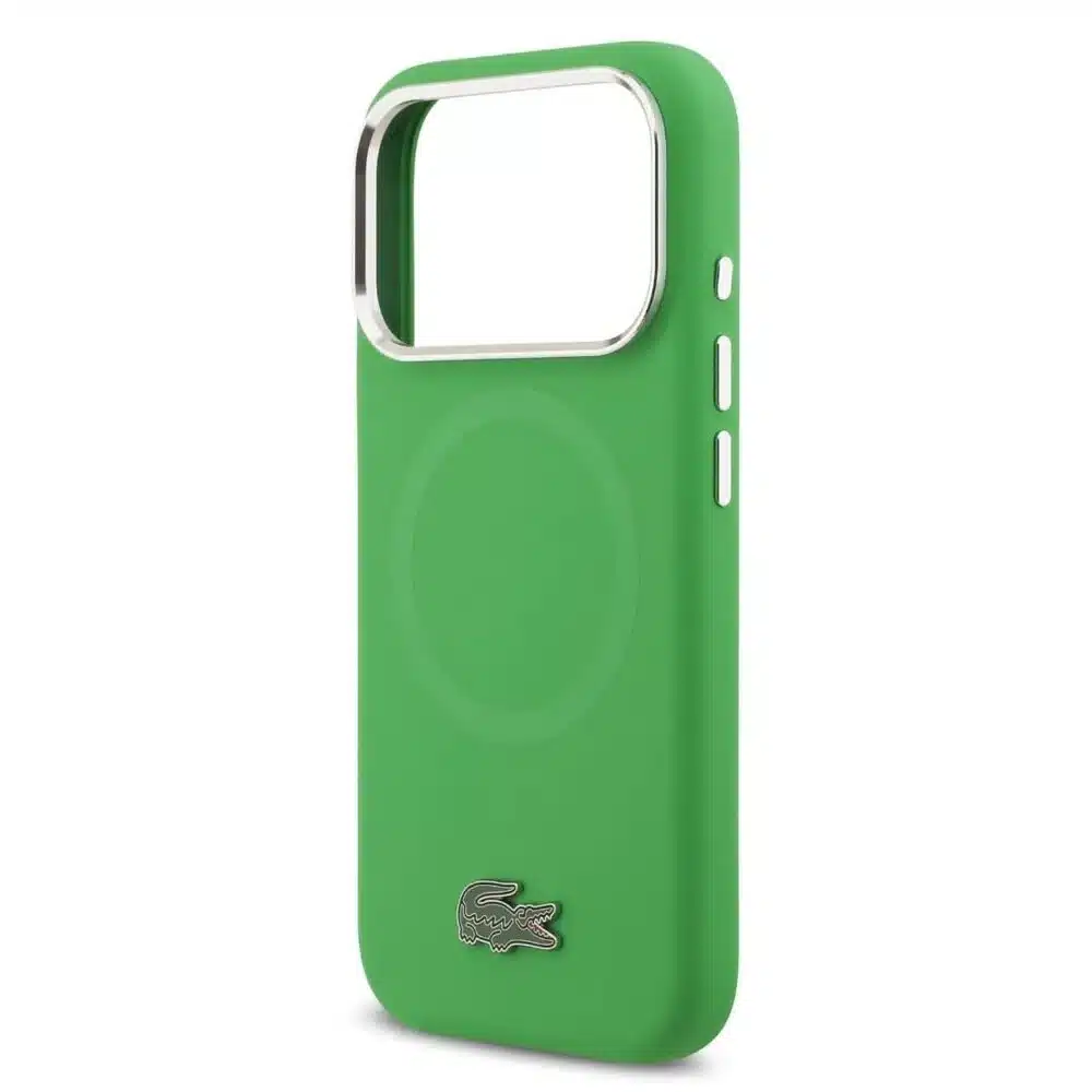 Lacoste-Backcover-iPhone 17 Pro Max-18 Pro Max-Magsafe-Metal Edge-Groen - Afbeelding 3