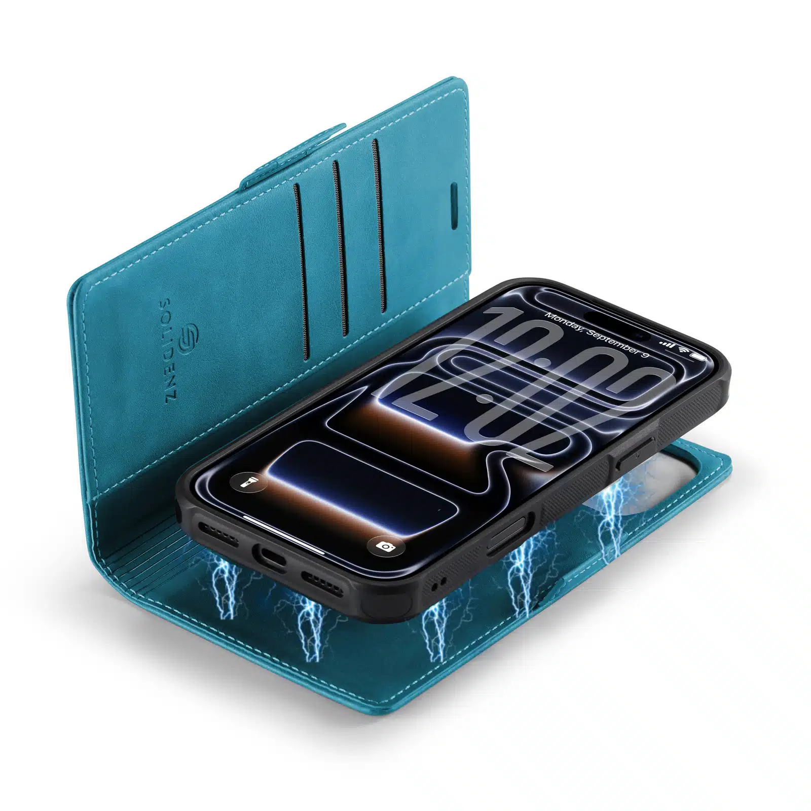 Solidenz-Bookcase 2-in-1 MagSafe voor iPhone 17 Pro-18 Pro-Blauw - Afbeelding 4