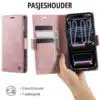 Solidenz-Bookcase 2-in-1 MagSafe-voor iPhone 17 Pro-18 Pro-Roze - Thumbnail Image 8