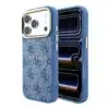 Guess-Backcover-iPhone 18 Pro Max-17 Pro Max-MagSafe Embossed 4G PU With Classic-Blauw - Thumbnail Image 1