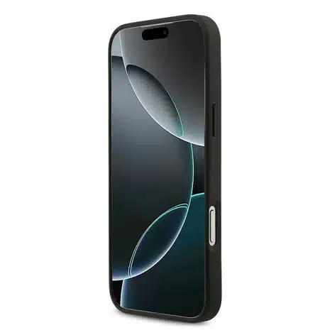 Guess-Backcover-iPhone 18 Pro Max-17 Pro Max-HC 4G PU Big Logo-Zwart - Afbeelding 4