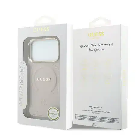 Guess-Backcover-iPhone 18 Pro Max-17 Pro Max-HC MagSafe Saffiano-Roze - Afbeelding 8