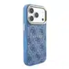 Guess-Backcover-iPhone 18 Pro Max-17 Pro Max-MagSafe Embossed 4G PU With Classic-Blauw - Thumbnail Image 4