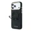 Guess-Backcover-iPhone 18 Pro Max-17 Pro Max-HC Magsafe-Ring Stand 360 4G Logo-Zwart - Thumbnail Image 2