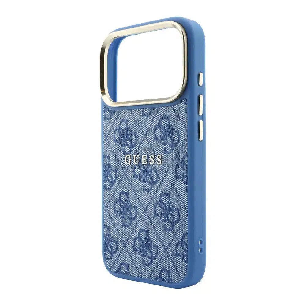 Guess-Backcover-iPhone 18 Pro Max-17 Pro Max-MagSafe Embossed 4G PU With Classic-Blauw - Afbeelding 6