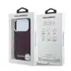 Karl Lagerfeld-iPhone 18 Pro Max-17 Pro Max-Backcover-HC MagSafe SW Grained PU HS Mono Resin Logo-Burgundy - Thumbnail Image 8