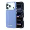Karl Lagerfeld-iPhone 18 Pro Max-17 Pro Max-Backcover-HC MagSafe SW Grained PU HS Mono Resin Logo-Blauw - Thumbnail Image 1
