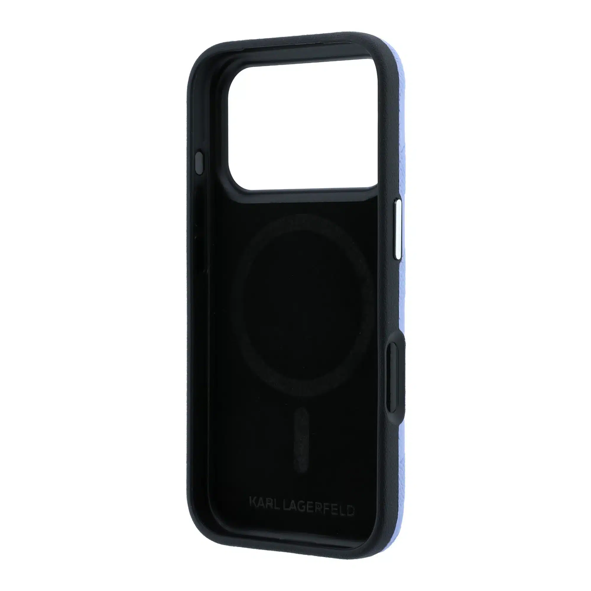 Karl Lagerfeld-iPhone 18 Pro Max-17 Pro Max-Backcover-HC MagSafe SW Grained PU HS Mono Resin Logo-Blauw - Afbeelding 8