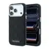 Karl Lagerfeld-iPhone 18 Pro Max-17 Pro Max- Backcover-HC MagSafe SW Grained PU HS Mono Resin Logo-Zwart - Thumbnail Image 1