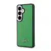 Lacoste-Backcover-MagSafe-Metal Edges Iconic Petit Piqué Logo-Geschikt voor Samsung S26-Groen - Thumbnail Image 2