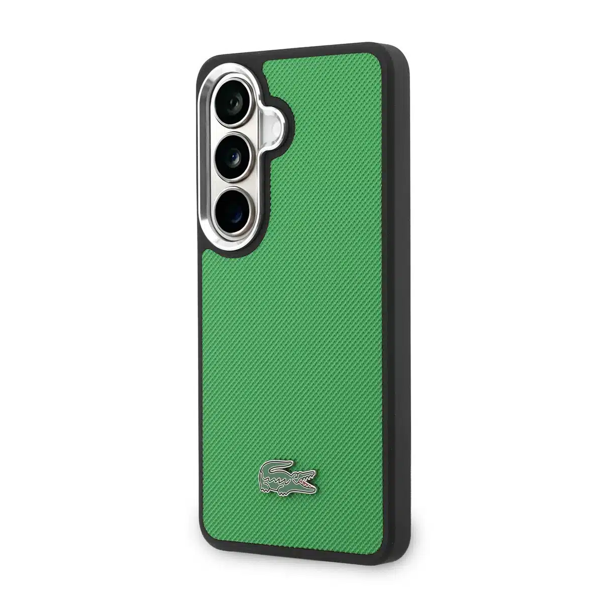 Lacoste-Backcover-MagSafe-Metal Edges Iconic Petit Piqué Logo-Geschikt voor Samsung S26-Groen - Afbeelding 2