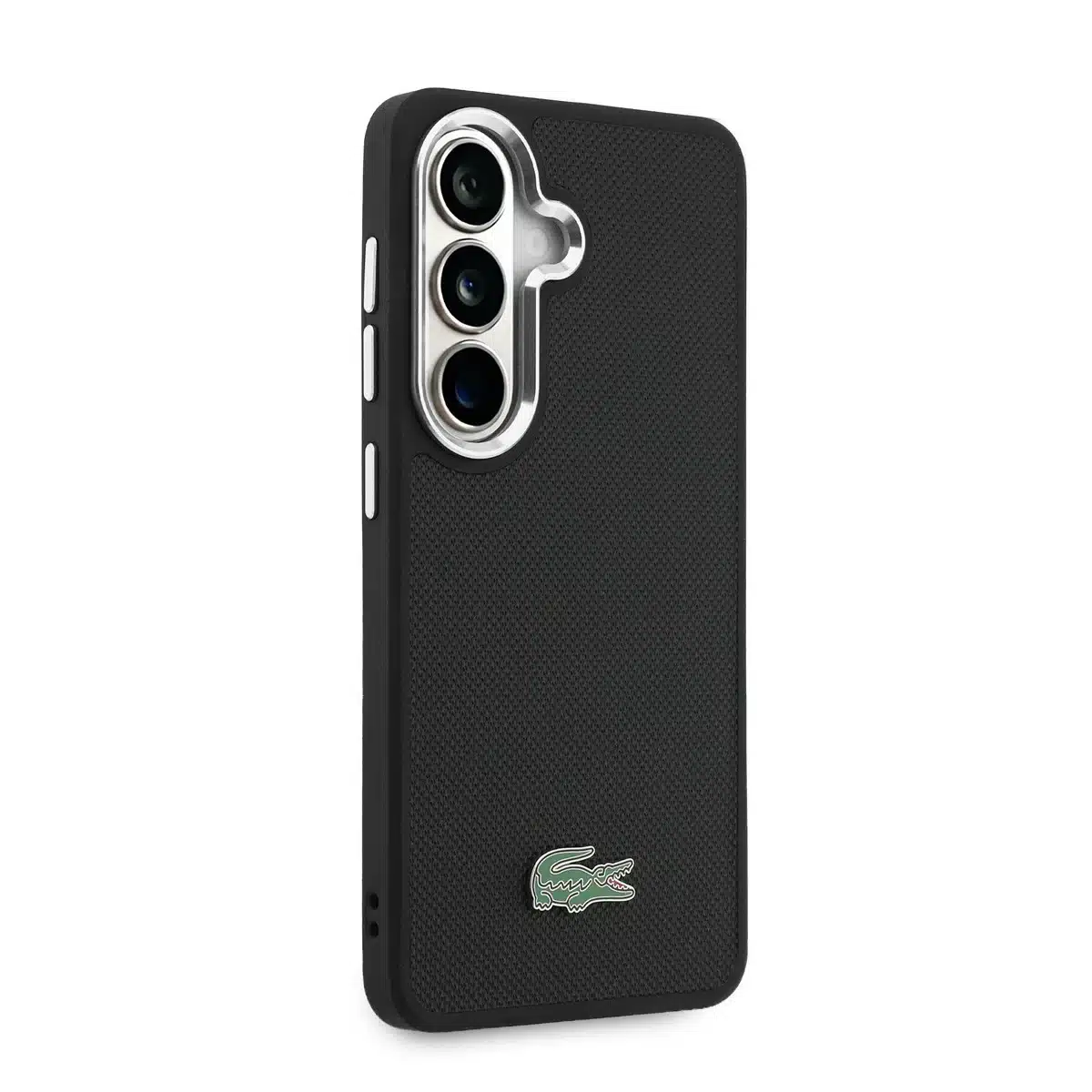 Lacoste-Backcover-MagSafe-Metal Edges Iconic Petit Piqué Logo-Geschikt voor Samsung S26-Zwart - Afbeelding 4