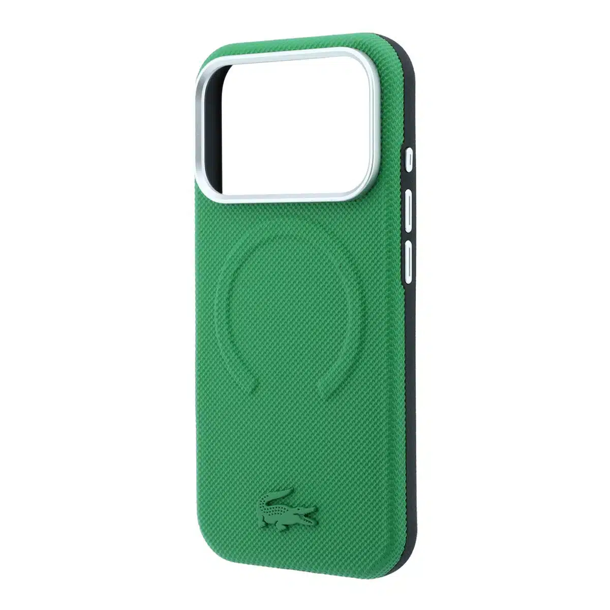 Lacoste - Backcover - iPhone 18 Pro Max - Magsafe - Petit Pique Embossed Estragon - Olijfgroen - Afbeelding 2