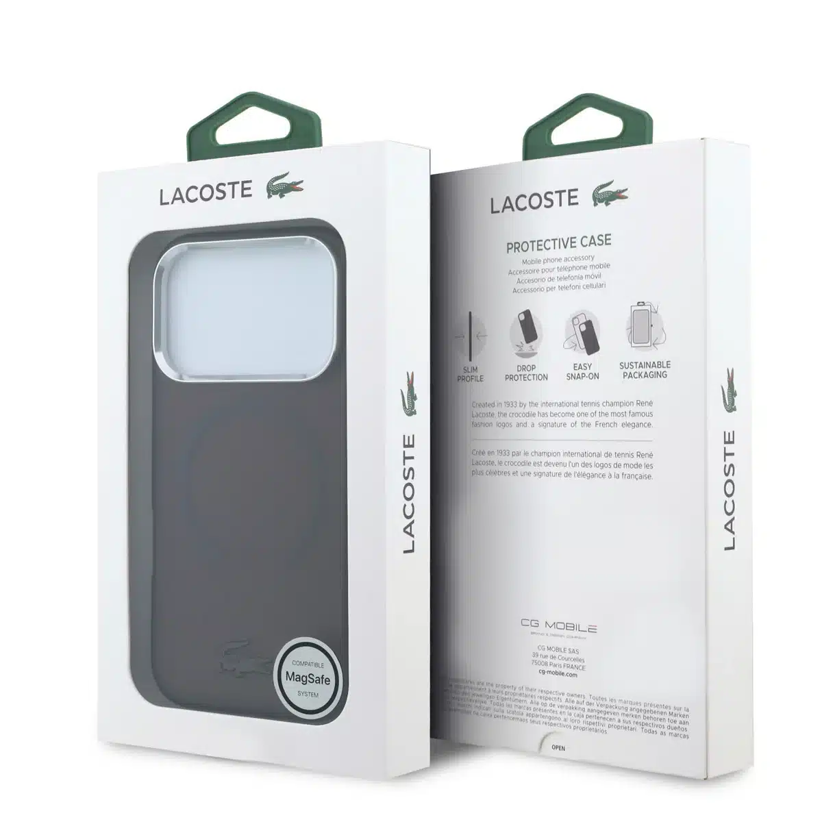 Lacoste-Backcover-iPhone 17 Pro Max-18 Pro Max-Magsafe- Burgundy - Afbeelding 8