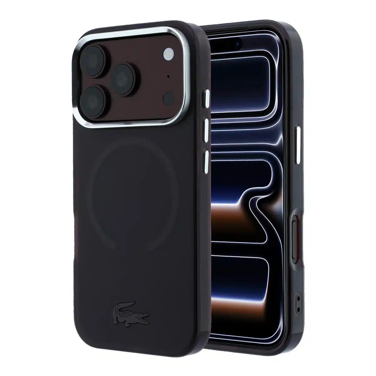 Lacoste-Backcover-iPhone 17 Pro Max-18 Pro Max-Magsafe- Burgundy - Afbeelding 1