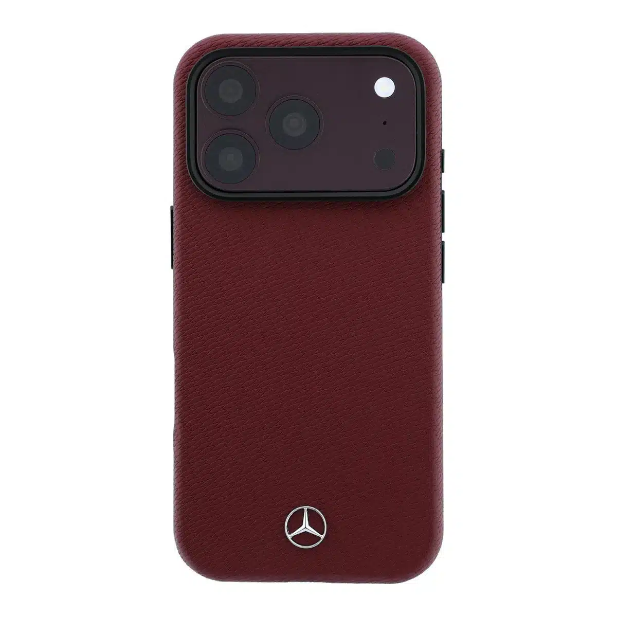 Mercedes Benz-Backcover-MagSafe-iPhone 17 Pro Max-18 Pro Max-Semi Wrap-Houtlook-Bordeauxrood - Afbeelding 3