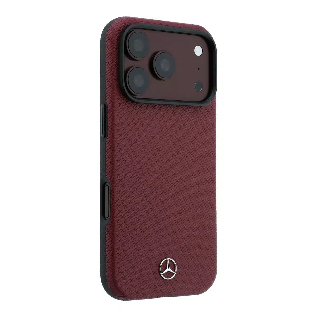 Mercedes Benz-Backcover-MagSafe-iPhone 17 Pro Max-18 Pro Max-Semi Wrap-Houtlook-Bordeauxrood - Afbeelding 4