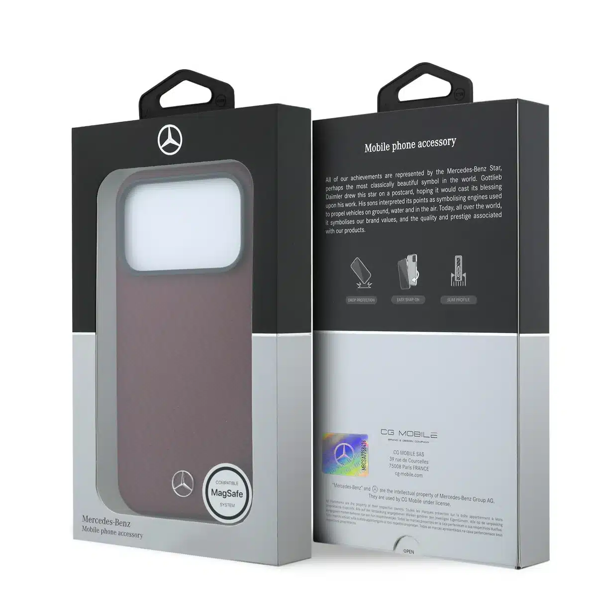 Mercedes Benz-Backcover-MagSafe-iPhone 17 Pro Max-18 Pro Max-Bordeauxrood - Afbeelding 7
