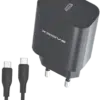 Xssive - 25W PD3.0 Super Fast Charger met USB-C-kabel – Zwart - Thumbnail Image 1